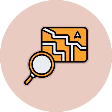 vektör Arama Simgesi illüstrasyonu