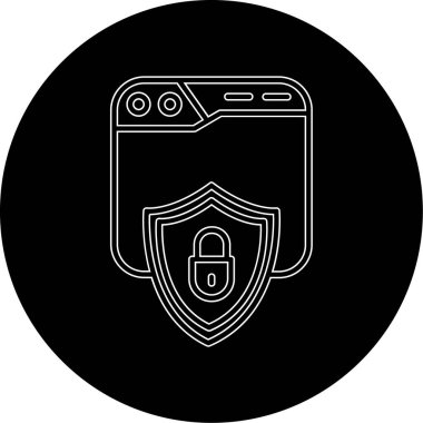 vektör güvenlik simgesi illüstrasyonu