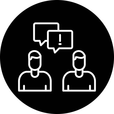 Sohbet simgesi vektör illüstrasyonu