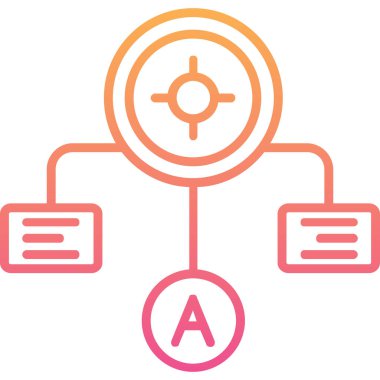 Bir belge simgesinin vektör illüstrasyonu