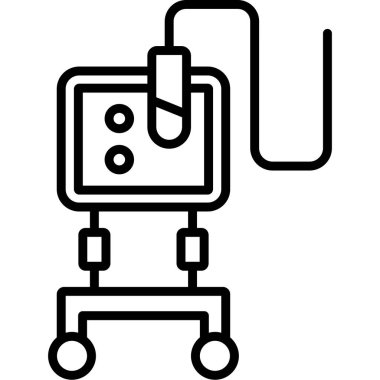 robot. Web simgesi basit illüstrasyon