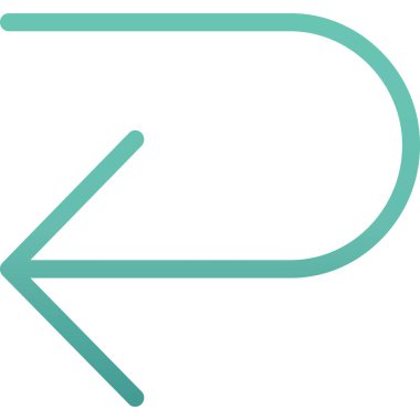 ok aşağı çizgi biçiminde simge simgesi