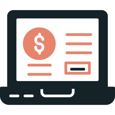 çevrimiçi alışveriş vektörü simgesi