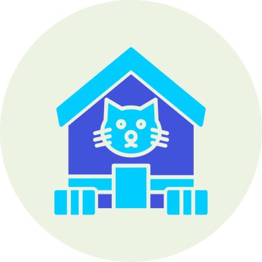 kedi simgesi vektör illüstrasyonu