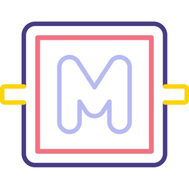 Mıknatıs Web simgesi basit illüstrasyon