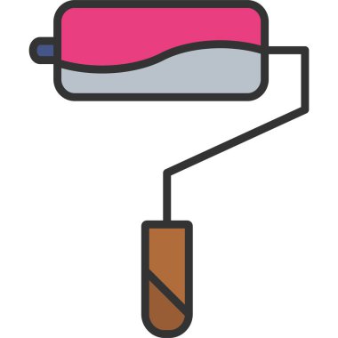 Elbise iğnesi. Basit resimleme