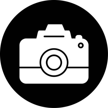 kamera simgesi vektör illüstrasyonu