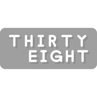 Modern tek simge 3 numarasının vektör illüstrasyonu