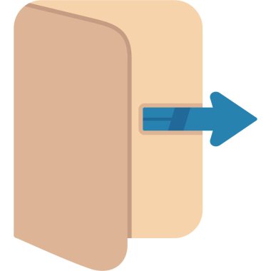 kapı düz renk simgesi