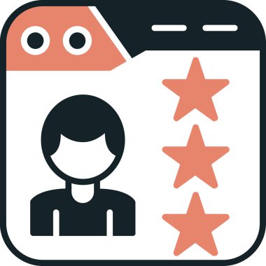 yıldız simgesi, vektör çizimi