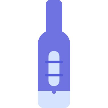 Alkol şişesi taslak biçiminde içki ikonu