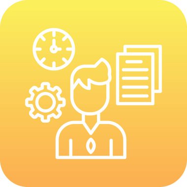 iş simgesi soyut arkaplanda izole edildi