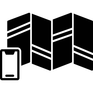 Cep telefonu simgesi, vektör illüstrasyonu