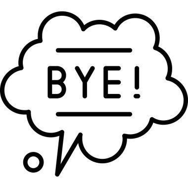 Veda ile konuşma balonu