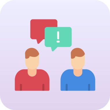 Konuşma baloncukları. Basit illüstrasyon