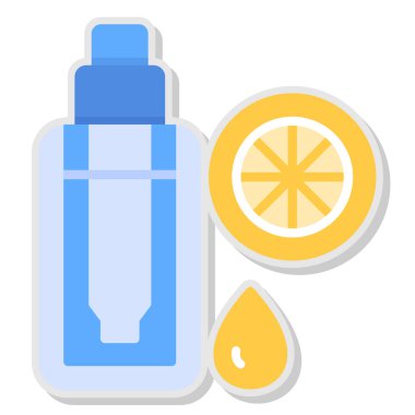 Beyaz arkaplanda şişe suyu çizimi.