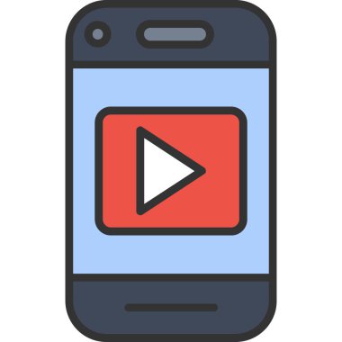 Akıllı telefon simgesi. vektör illüstrasyonu