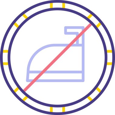 dur işareti simgesi, modern vektör illüstrasyon tasarımı, çizgi sanatı