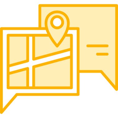 konum simgesi vektör illüstrasyonu