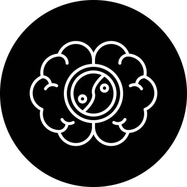 Bir çiçek simgesinin vektör illüstrasyonu