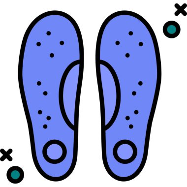 Terlikler. Web simgesi basit illüstrasyon