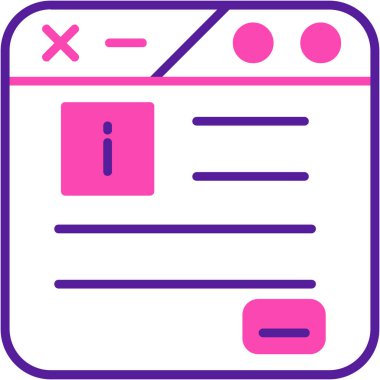 Belge modern simgesinin vektör illüstrasyonu