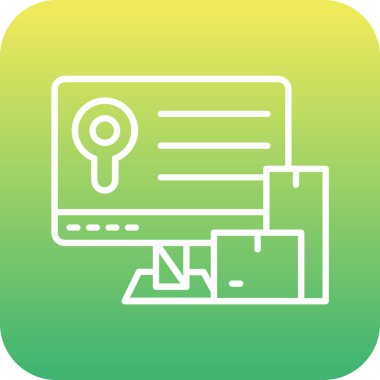 Moda biçimi izole edilmiş arkaplanda arama konumu simgesi