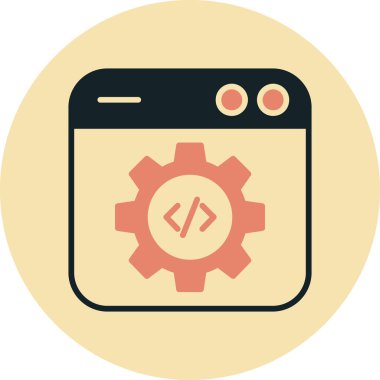 Geliştirme düz vektör simgesi