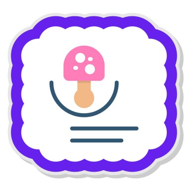 Yemek. Web simgesi basit illüstrasyon