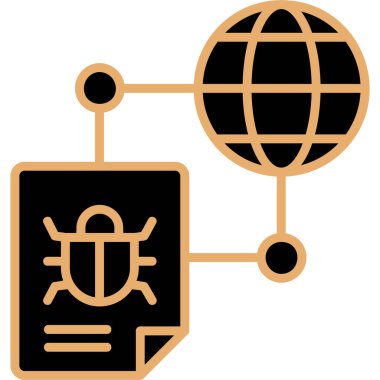 ağ bağlantı simgesi. Basit resimleme