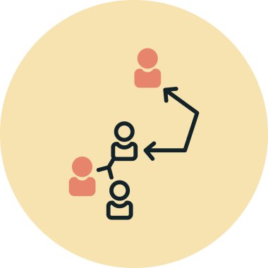 İnsan simgesinin vektör illüstrasyonu