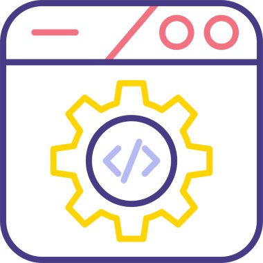 Web simgesi vektör illüstrasyonu