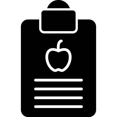 elma ikonu vektör illüstrasyonu