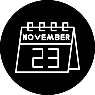 Takvim simgesinin vektör illüstrasyonu