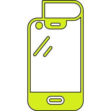 Akıllı telefon simgesi. özet çizimi