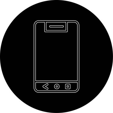 Akıllı telefon simgesinin vektör illüstrasyonu