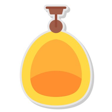 Yumurta simgesi, basit stil.