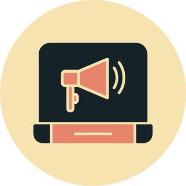 Hoparlör simgesinin vektör illüstrasyonu