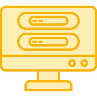 Bilgisayar donanım simgesi - taslak biçimi