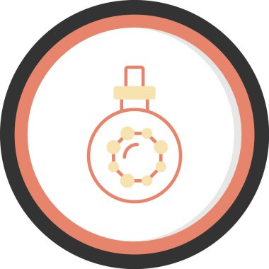 Modern Noel ağacı simgesinin vektör illüstrasyonu