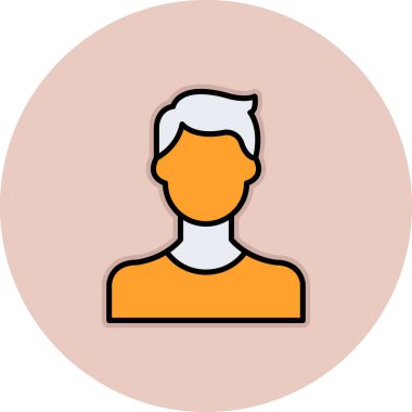 Avatar Adam vektör simgesi