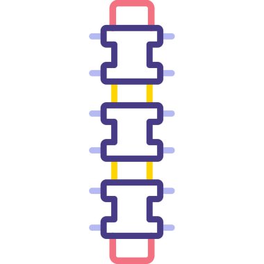 Kemik ikonu. Web için kemik vektör simgelerinin özet çizimi