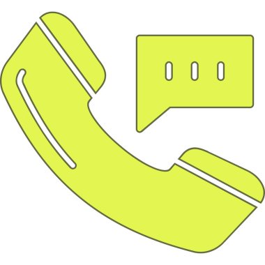 Telefon ikonu. Web için telefon vektör simgelerinin özet çizimi