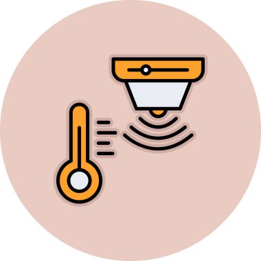 sıcaklık simgesi vektör illüstrasyonu