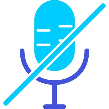 Mikrofon. Web simgesi basit illüstrasyon