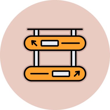 Bir merdiven simgesinin vektör çizimi