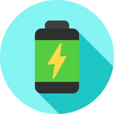 Pil. Web simgesi basit illüstrasyon