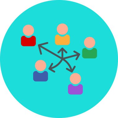 hiyerarşi web simgesi, vektör çizim