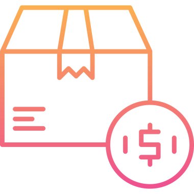 kutu simgesi vektör illüstrasyonu