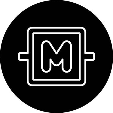 Modern bir simgenin vektör illüstrasyonu